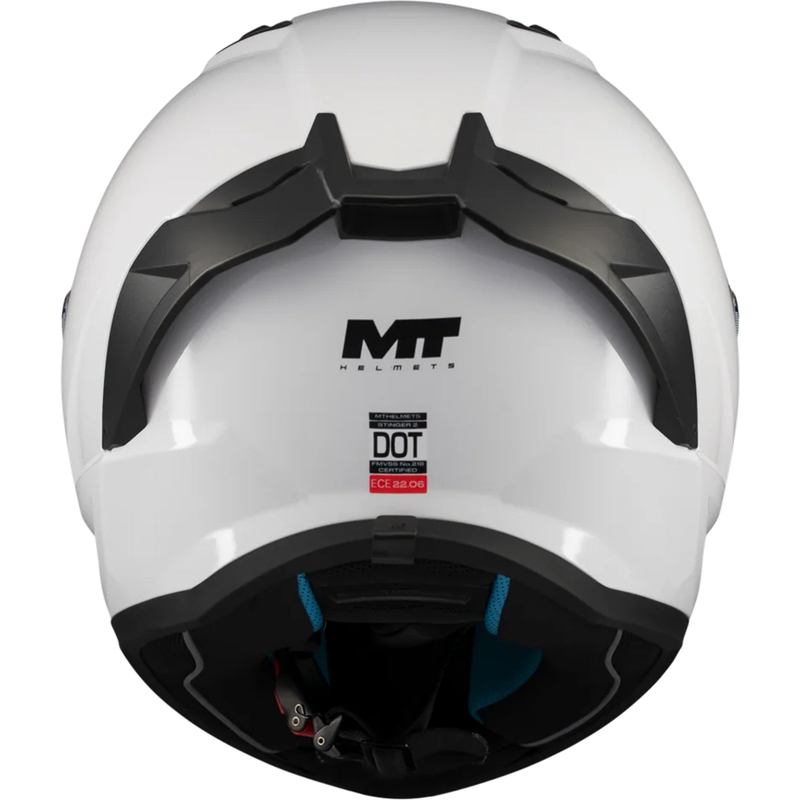 Мотоциклетна каска MT Stinger 2 Pure A0, бяла