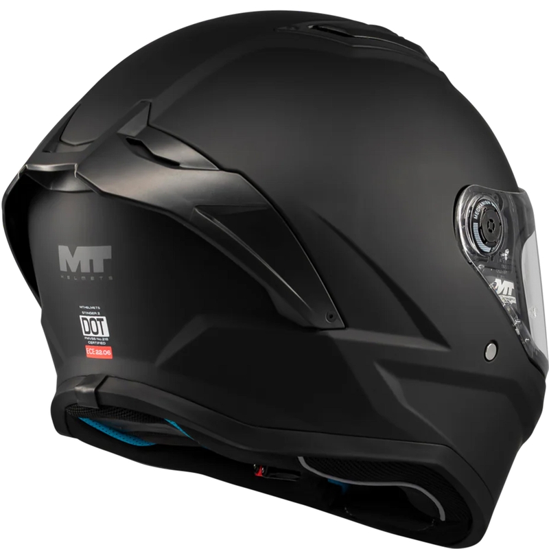 Мотоциклетна каска MT Stinger 2 Pure A1, матово черна