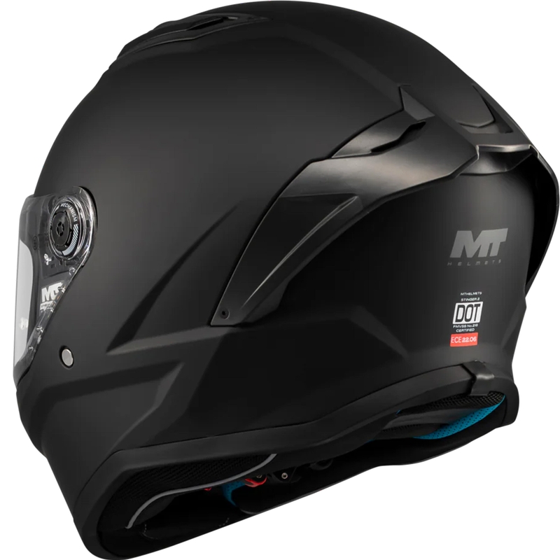 Мотоциклетна каска MT Stinger 2 Pure A1, матово черна