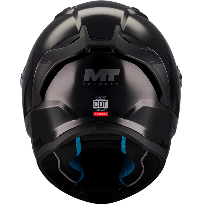 MT Stinger 2 Pure A1 Мотоциклетна каска с пълно лице, черна