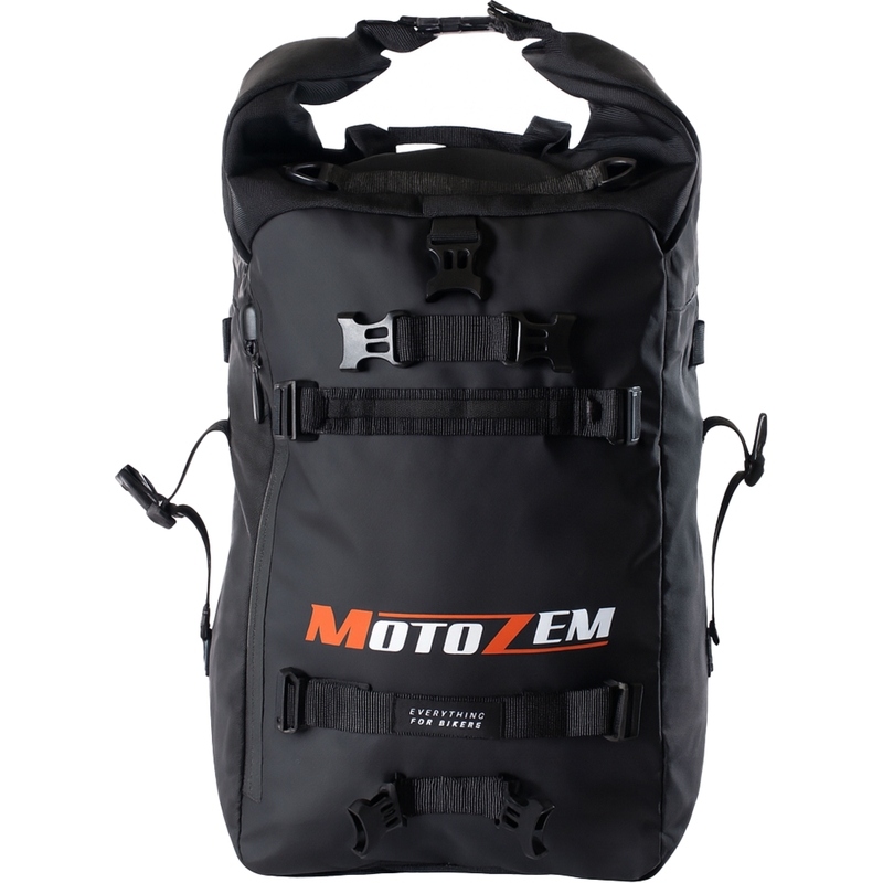Водоустойчива чанта за мотоциклет MotoZem DryBag черна 27.5 л