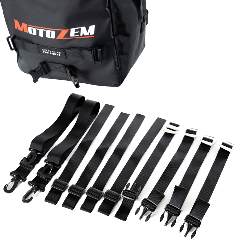 Водоустойчива чанта за мотоциклет MotoZem DryBag черна 27.5 л