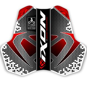 Протектор за гърди IXON IX-RACE черно-бяло-червено