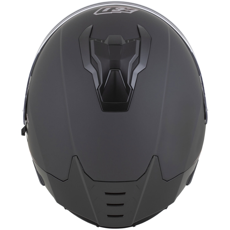 Мотоциклетна каска за цялото лице ZED K40, матово черно-тъмносиво