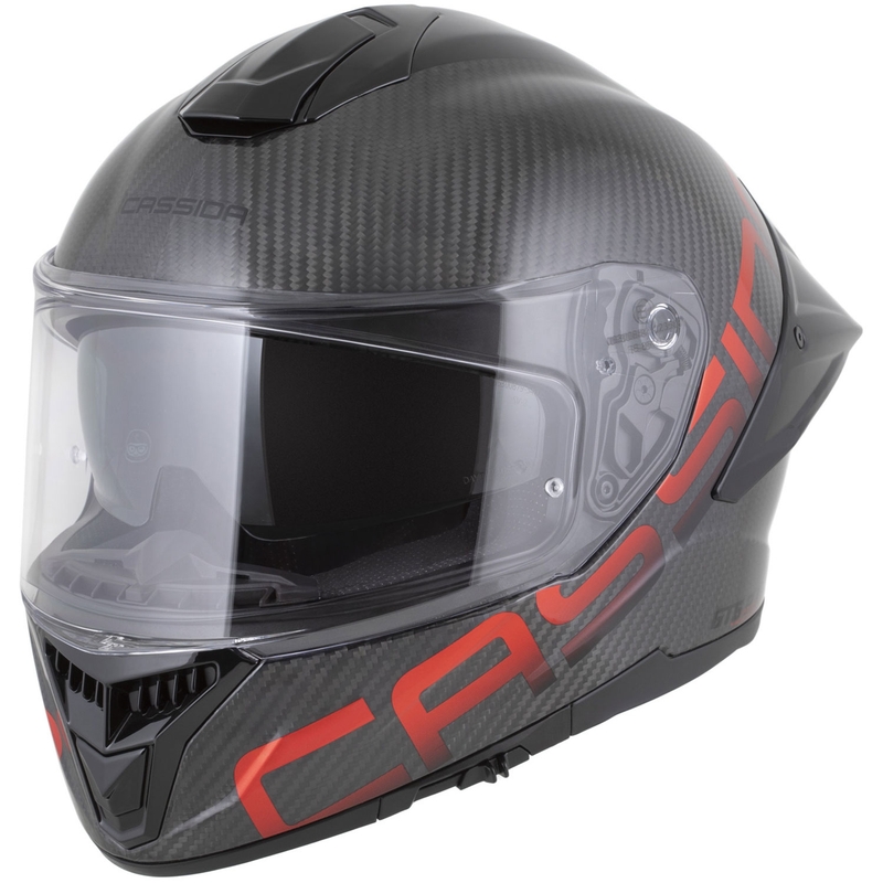 Cassida Integral GTS 2.1 Plus Carbon каска за мотоциклет с пълно лице, матово карбоново-червено