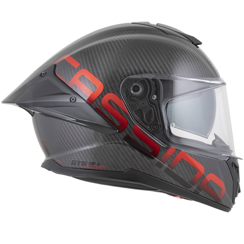 Cassida Integral GTS 2.1 Plus Carbon каска за мотоциклет с пълно лице, матово карбоново-червено