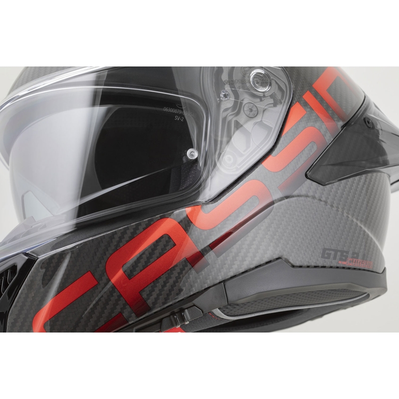 Cassida Integral GTS 2.1 Plus Carbon каска за мотоциклет с пълно лице, матово карбоново-червено