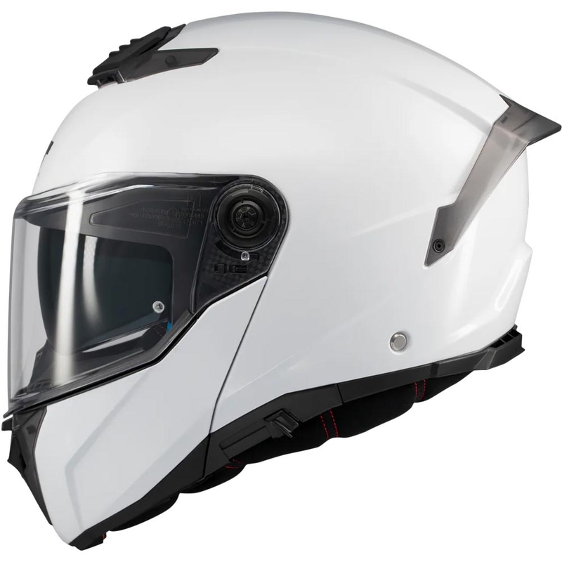 Мото каска MT Atom 2 SV Pure A0 с отваряща се дръжка, бяла