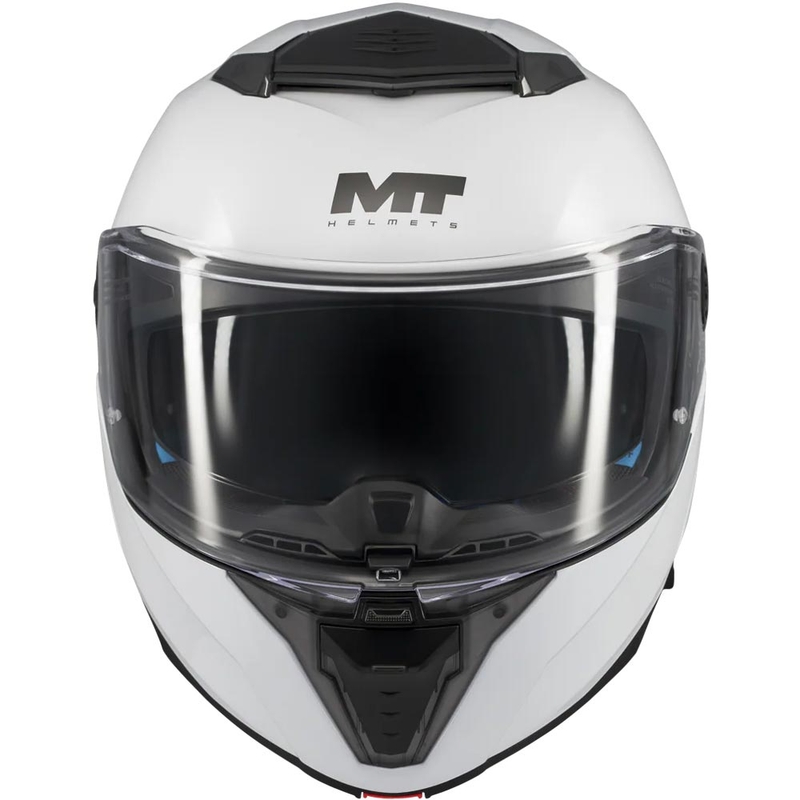 Мото каска MT Atom 2 SV Pure A0 с отваряща се дръжка, бяла