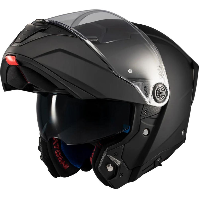 Мото каска MT Atom 2 SV Pure A1 с отваряща се дръжка, матово черна