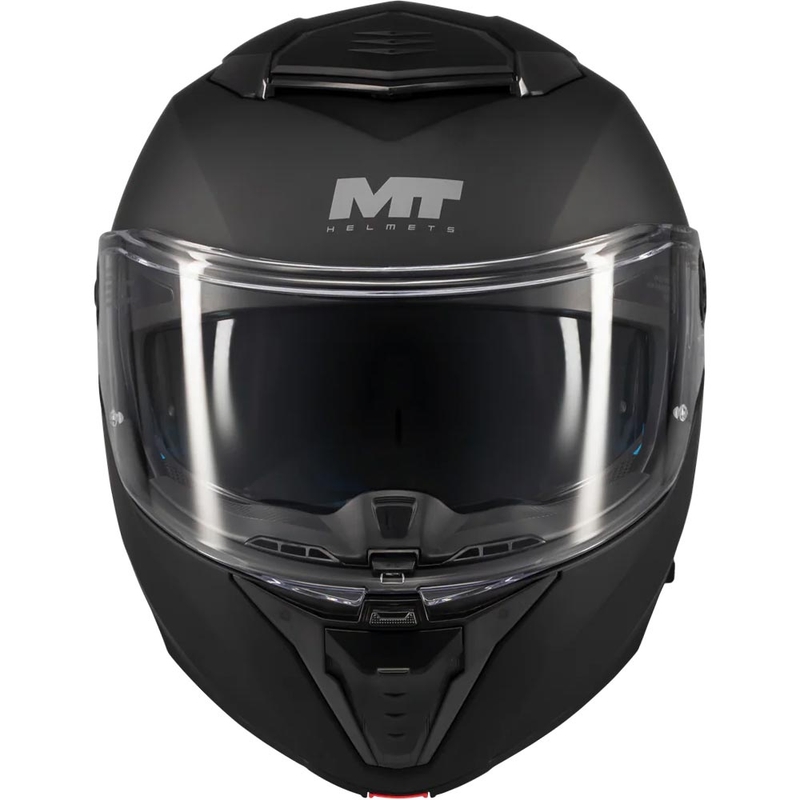 Мото каска MT Atom 2 SV Pure A1 с отваряща се дръжка, матово черна