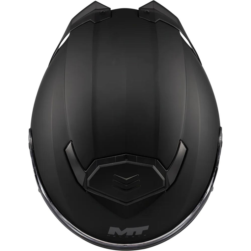 Мото каска MT Atom 2 SV Pure A1 с отваряща се дръжка, матово черна
