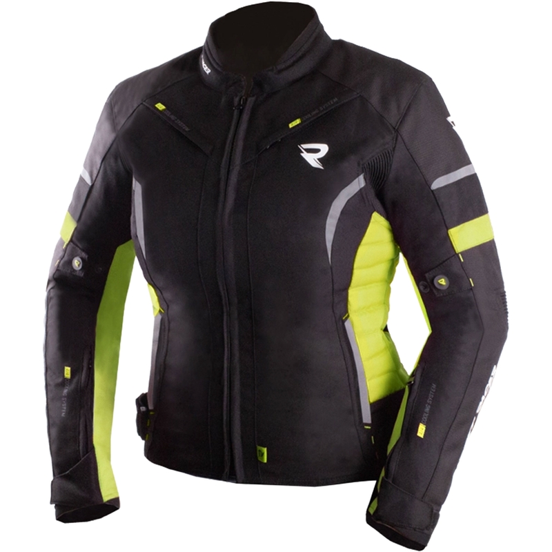 Мотоциклетно яке за жени Street Racer Betty II black-fluo yellow