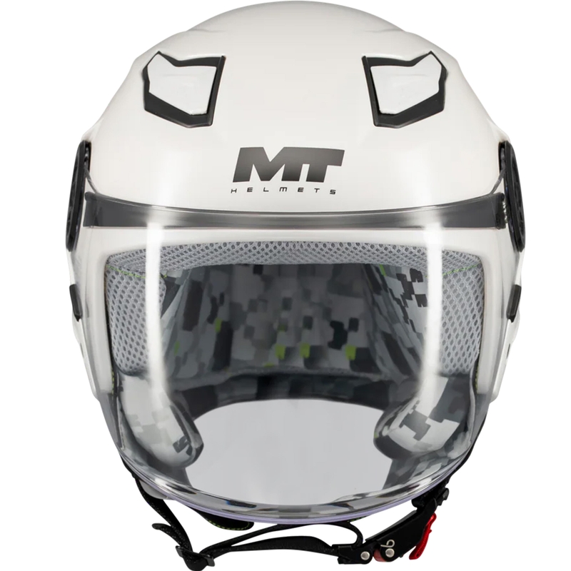 Детска отворена мотоциклетна каска MT Lite Pure A0, бяла