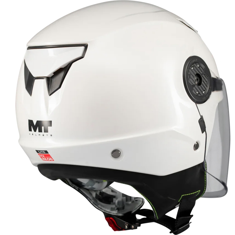 Детска отворена мотоциклетна каска MT Lite Pure A0, бяла