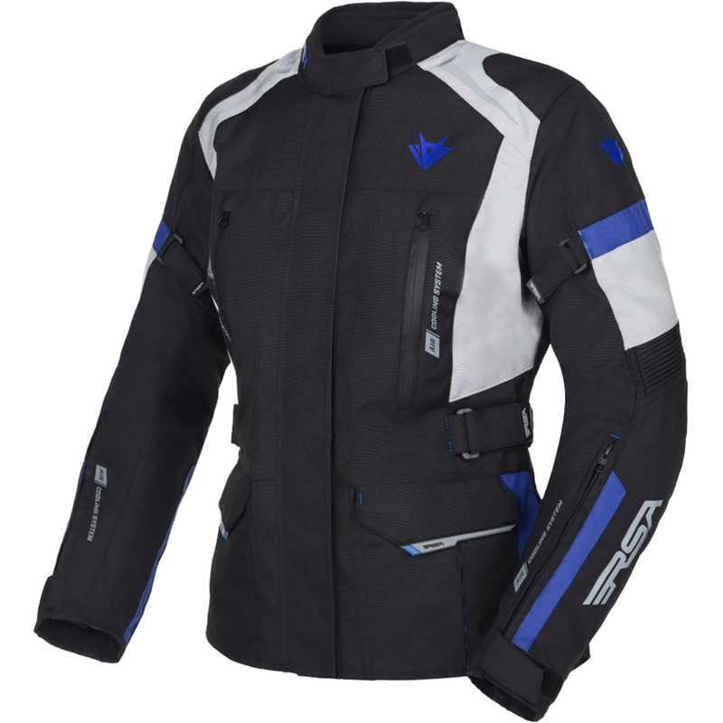 Мотоциклетно яке RSA EXO 2 Black-Grey-Blue за жени