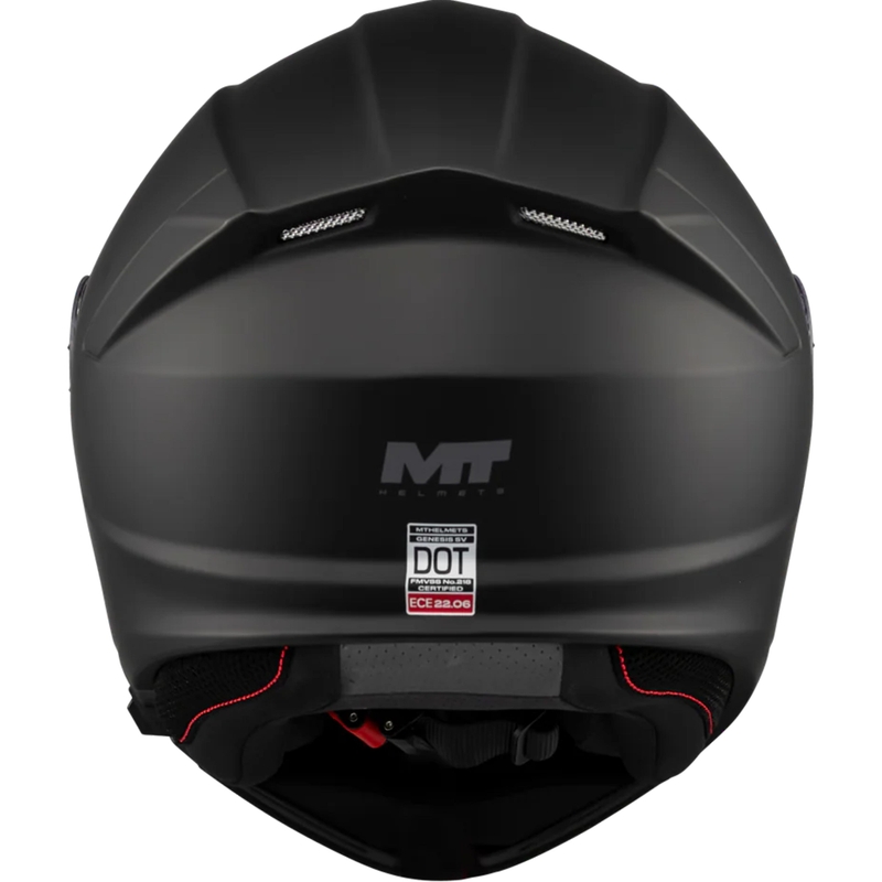 Мото каска MT Genesis SV Pure A1, с отваряща се дръжка, матово черна