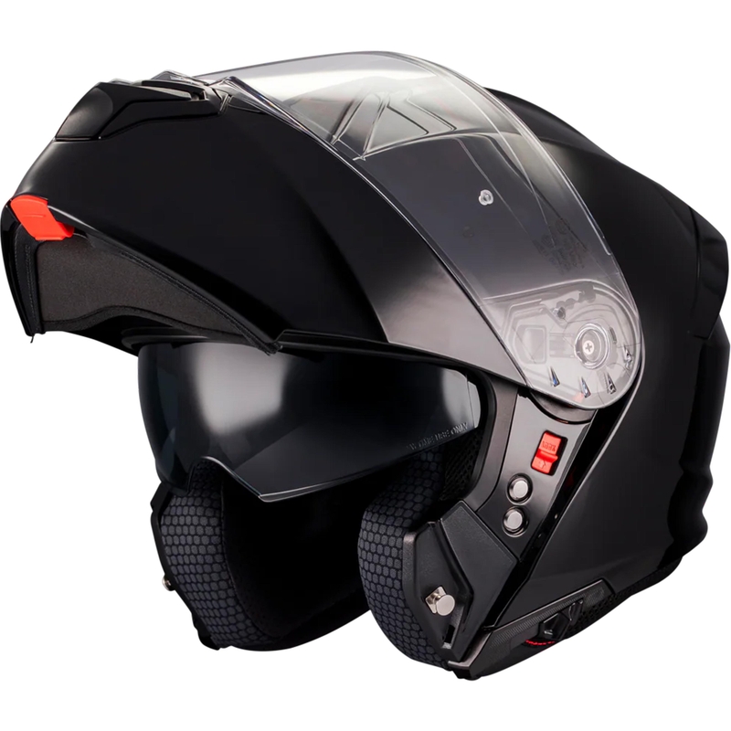 Каска за мотоциклет MT Genesis SV Pure A1, черна, с отварящо се крило
