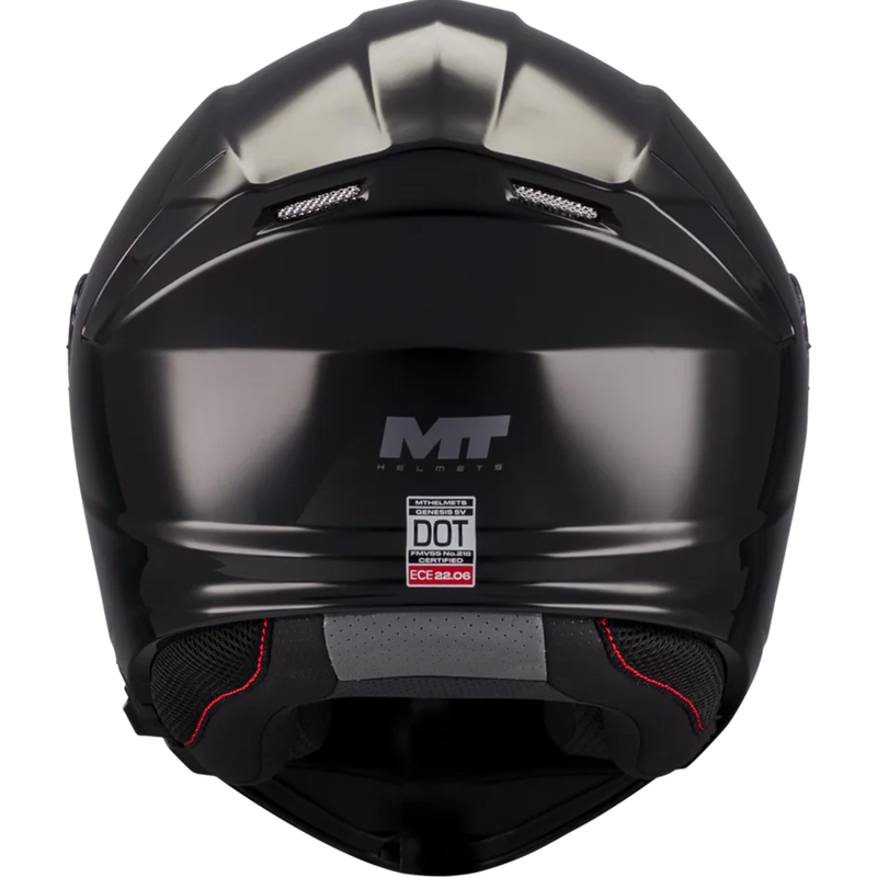 Каска за мотоциклет MT Genesis SV Pure A1, черна, с отварящо се крило