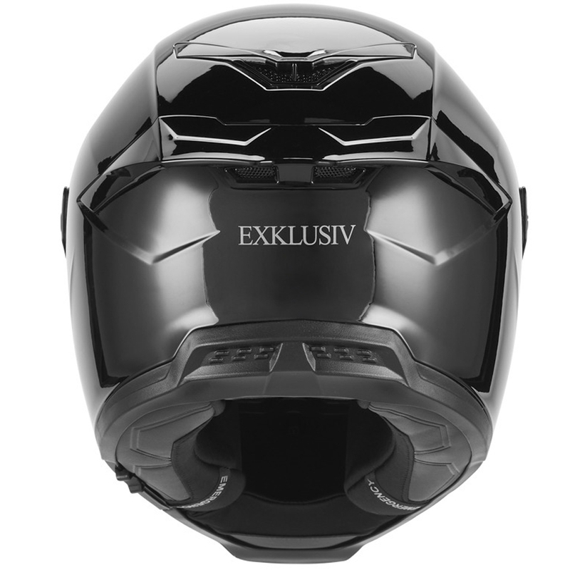 NOX Exklusiv Goliath каска за мотоциклет с пълно лице, черна