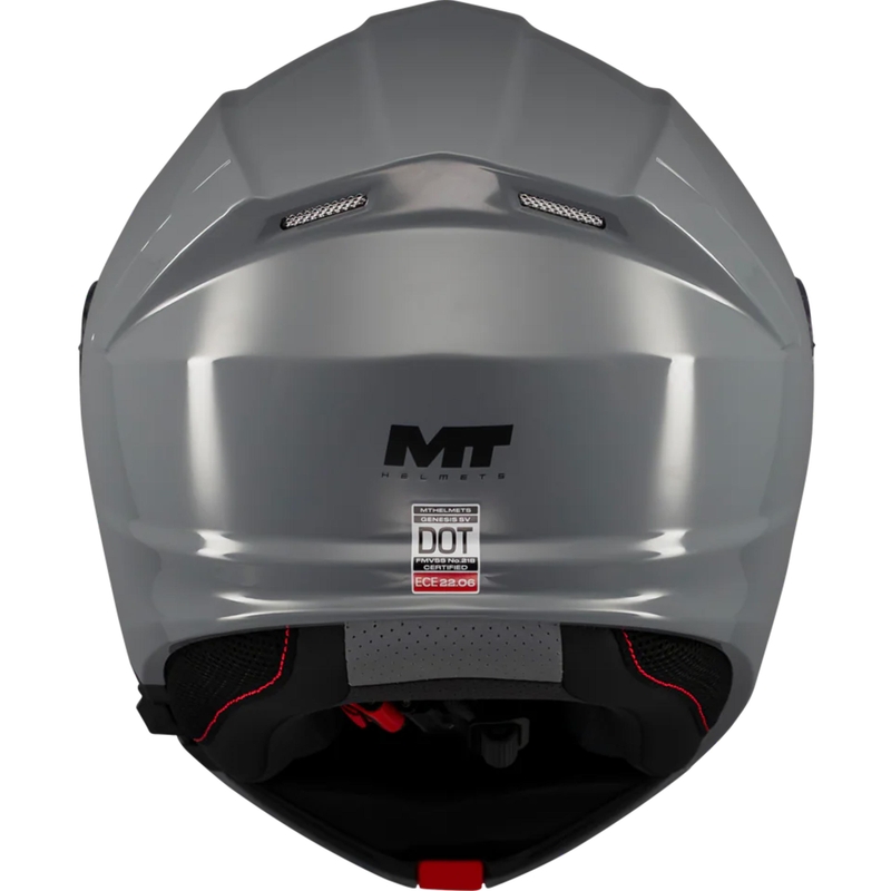 Каска за мотоциклет MT Genesis SV Pure A12, сив цвят