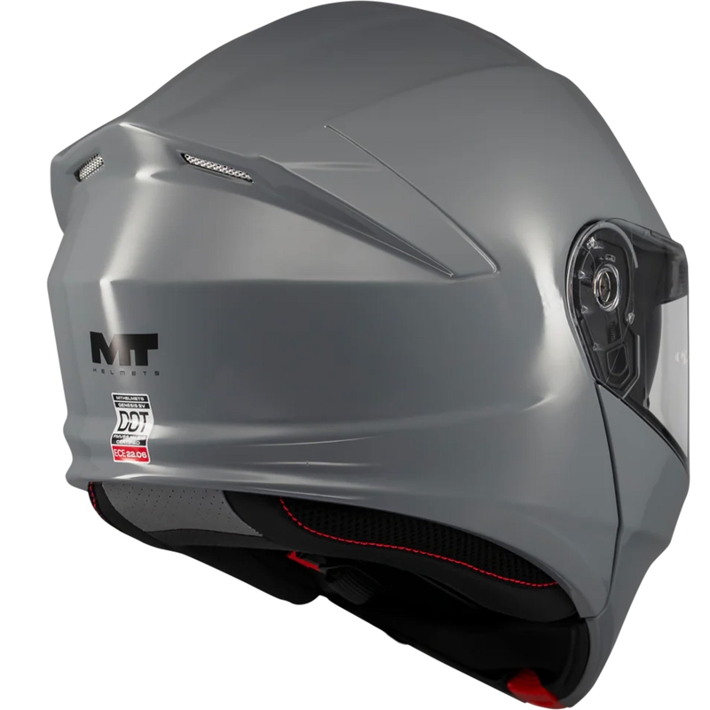 Каска за мотоциклет MT Genesis SV Pure A12, сив цвят