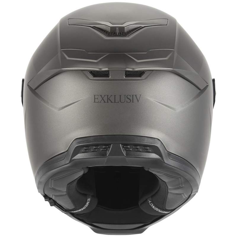 NOX Exclusive Goliath каска за мотоциклет с пълно лице, матов титан