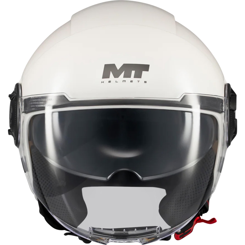 Отворена мотоциклетна каска MT Viale SV S Pure A0 бяла