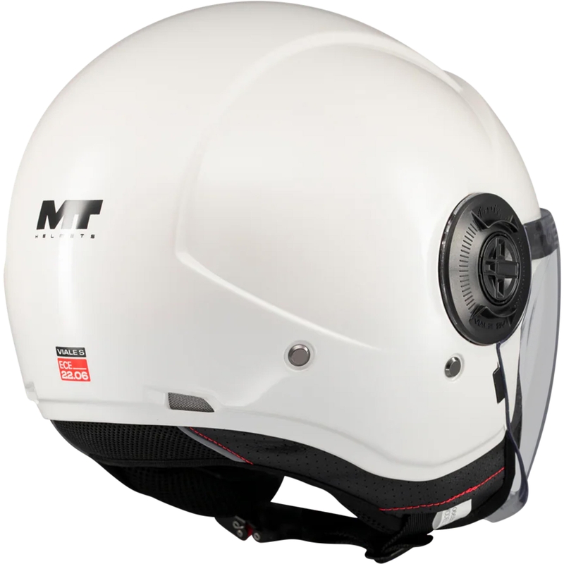Отворена мотоциклетна каска MT Viale SV S Pure A0 бяла