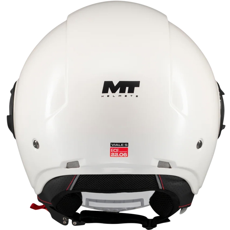 Отворена мотоциклетна каска MT Viale SV S Pure A0 бяла
