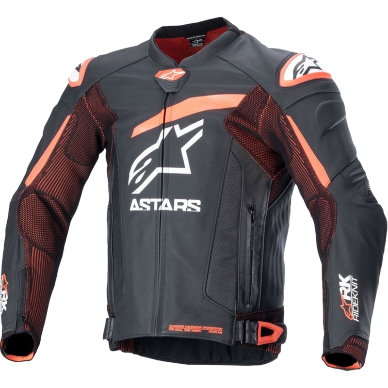 Alpinestars GP Plus R 4 Rideknit Black-Fluo Red-White Кожено мотоциклетно яке