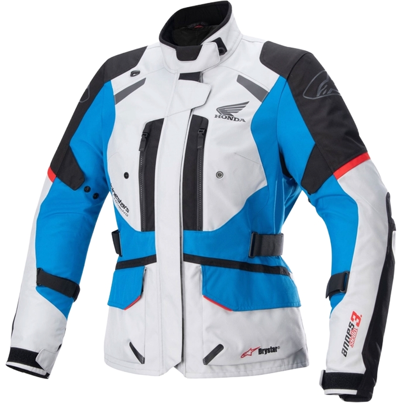 Alpinestar Women's Stella Andes Drystar Honda Grey-Black-Blue-Red Мотоциклетно яке 23