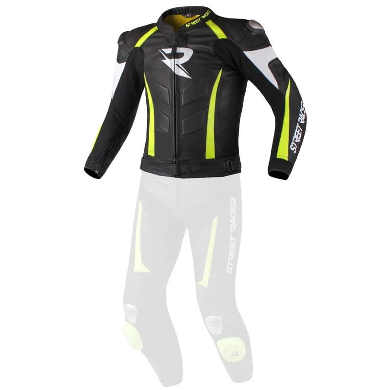 Pánská bunda Street Racer Fasttrack černo-bílo-fluo žlutá výprodej