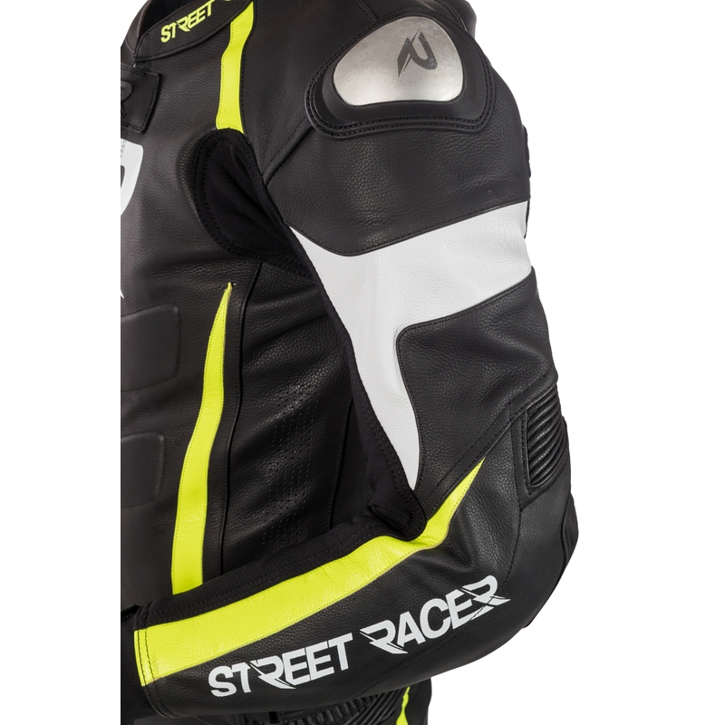 Pánská bunda Street Racer Fasttrack černo-bílo-fluo žlutá výprodej