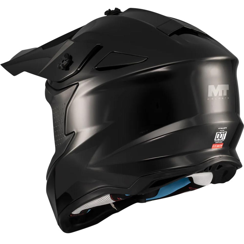 Мотокрос каска MT Falcon S Pure A1 матово черна