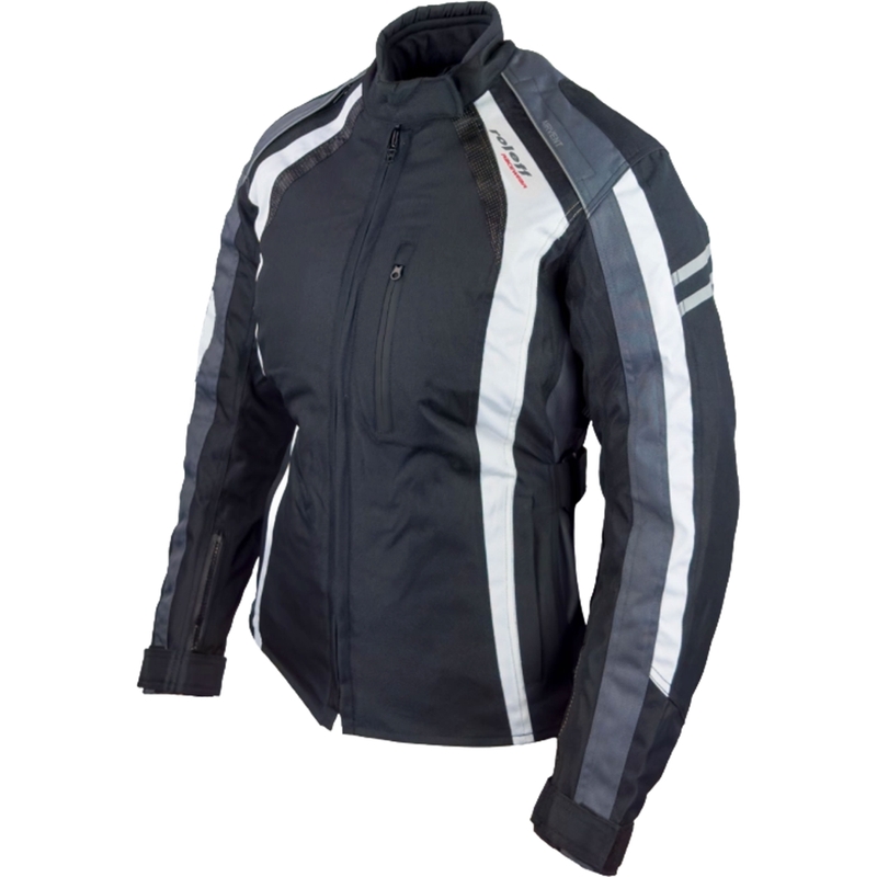 Дамско яке за мотоциклет Roleff Venedig Black-Grey-White
