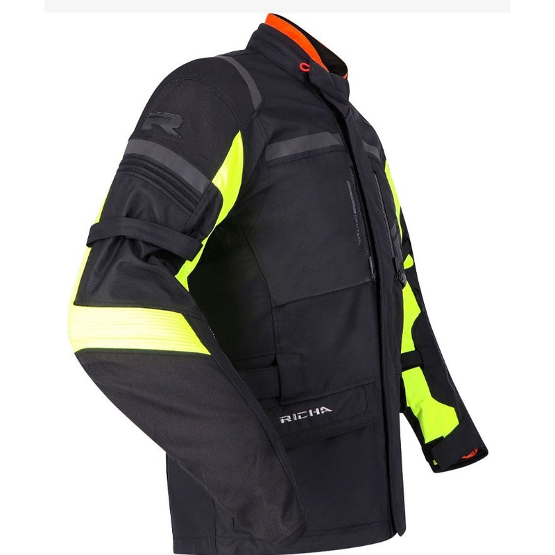 Мото яке RICHA Brutus GTX черно-флуоресцентно жълто на разпродажба - 2-ро качество - II. качество