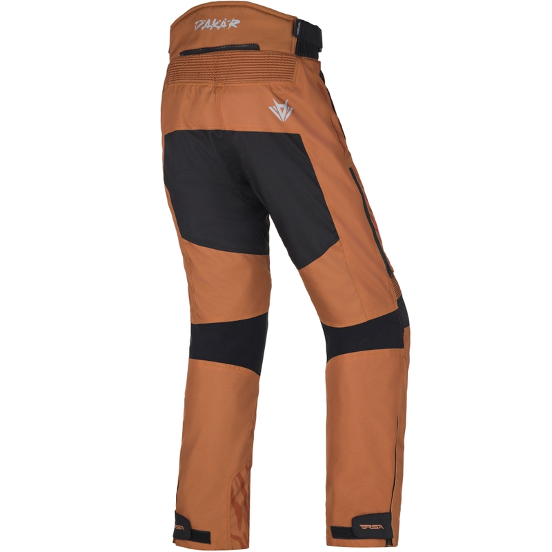 Мотоциклетни панталони RSA Dakar 2, черно-пясъчни - 2-ро качество - II. качество