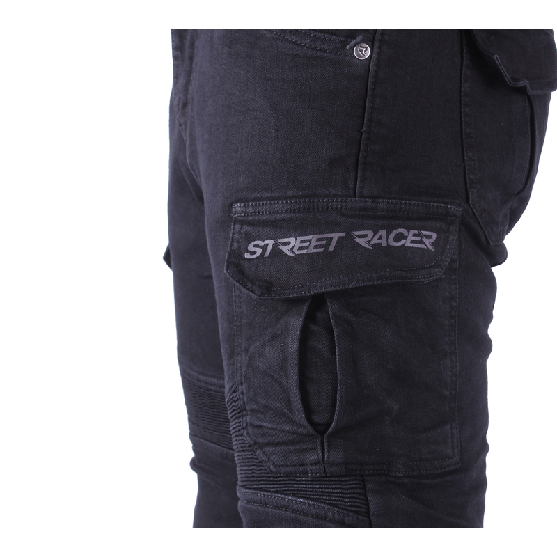 Мотоциклетни дънки Street Racer Cargo CE, черни 2 - 2-ро качество - II. качество