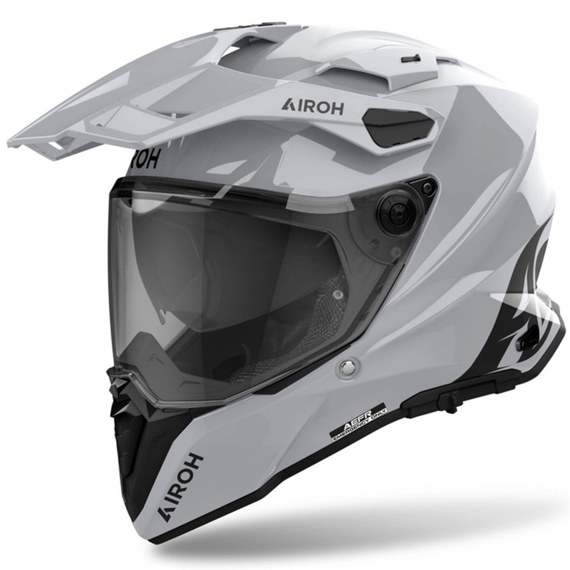 Каска Airoh Commander 2 Color Enduro, гланцово сива
