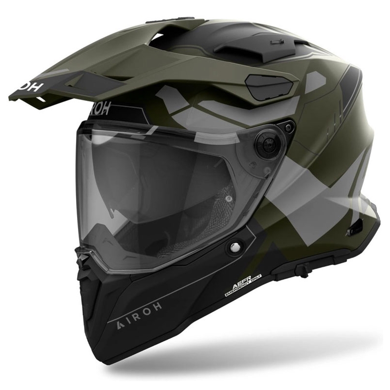 Каска Airoh Commander 2 Reveal Enduro, матово зелена