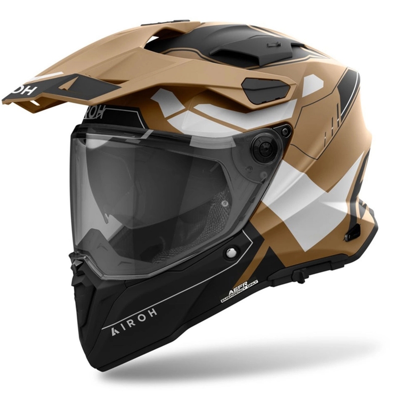 Каска Airoh Commander 2 Reveal Enduro, матово-пясъчна