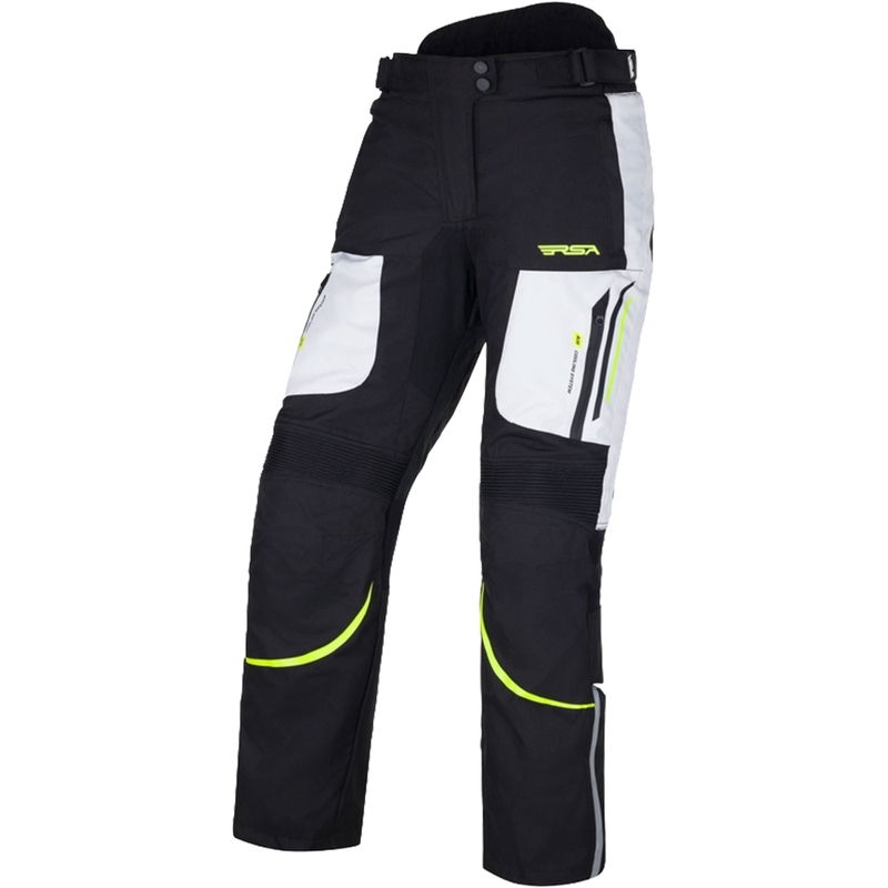 Дамски панталони за мотоциклетизъм RSA Wasp Black-Fluo Yellow-White