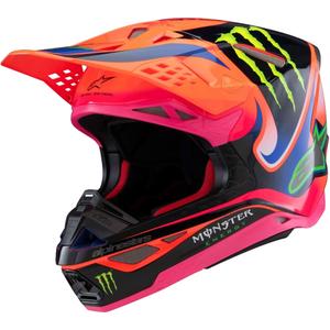 Каска за мотокрос Alpinestars Supertech S-M10 HAIDEN DEEGAN edition fluo orange-purple-pink-green