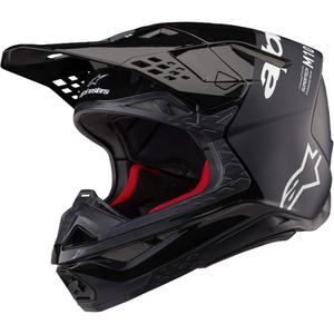 Alpinestars Supertech S-M10 Flood Каска за мотокрос черно - тъмно сиво