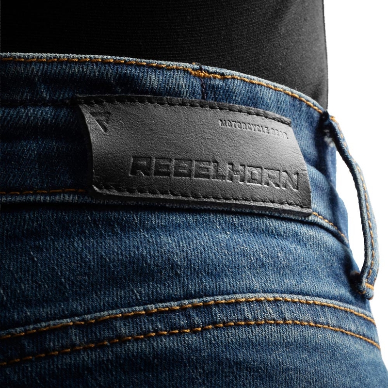 Rebelhorn Classic еднослойни мотоциклетни дънки, изпрани сини