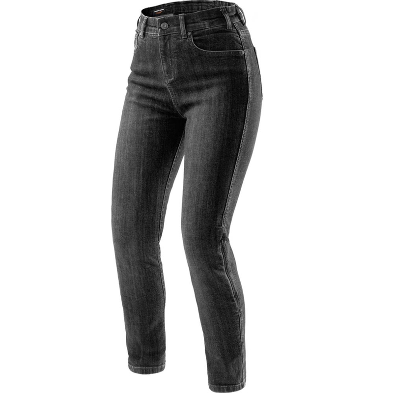 Дамски мотоциклетни дънки Rebelhorn Classic Monolayer, изпрани черни