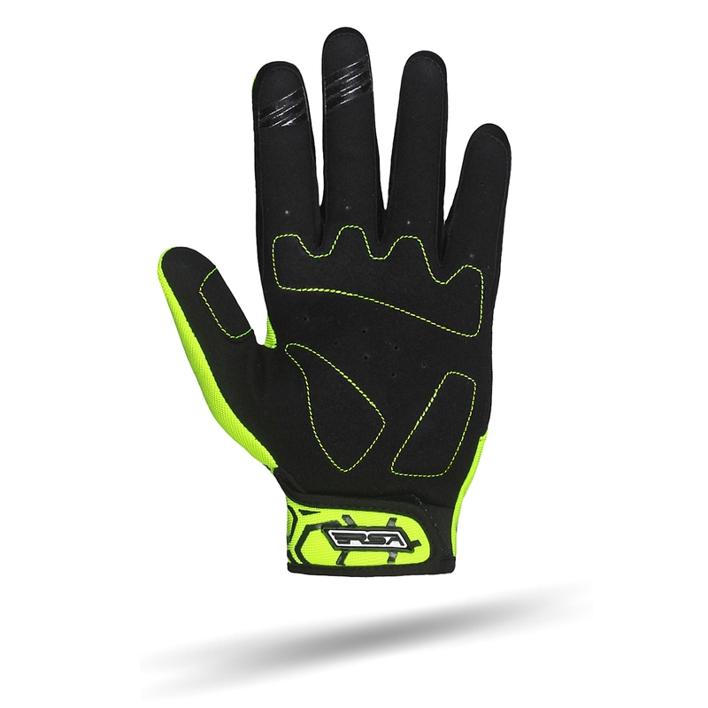 Ръкавици за мотоциклет RSA MX EVO black-fluo yellow