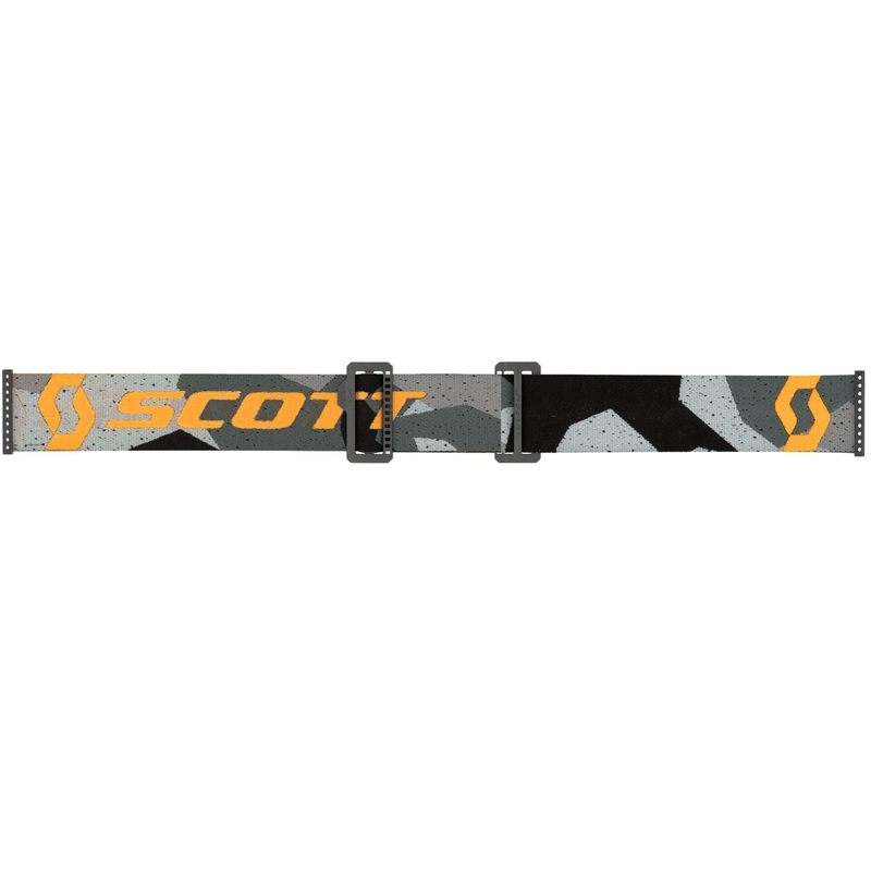 Мотокрос очила SCOTT Fury CH camo сиво-жълти със сребрист огледален плексиглас