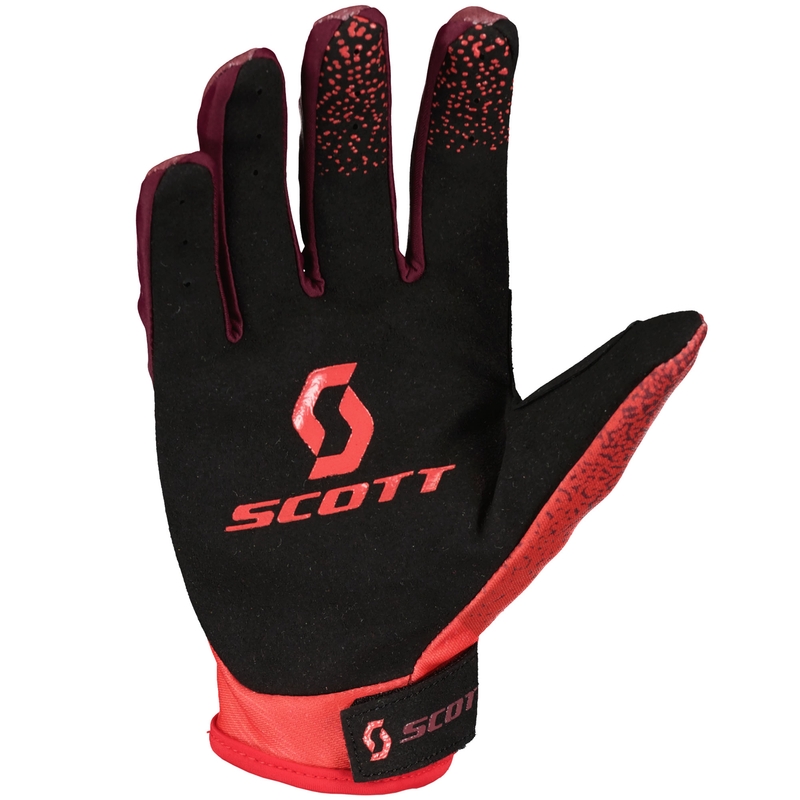 Ръкавици за мотокрос SCOTT 350 DIRT EVO червено-черни
